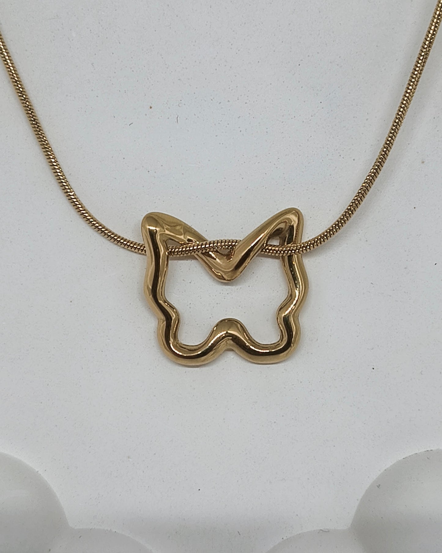 Minimal Butterfly Charm Necklace