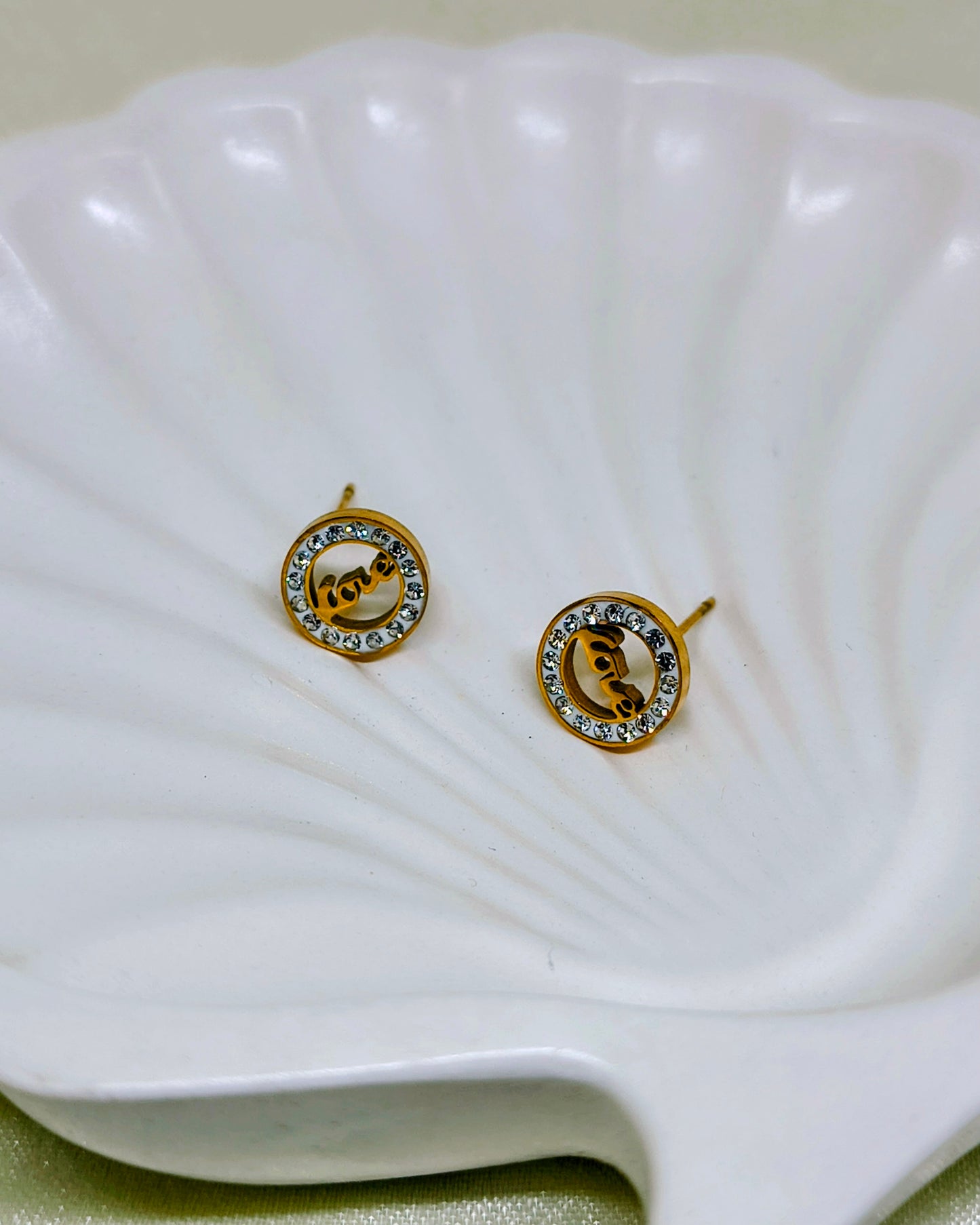 Forever love mini stud earrings