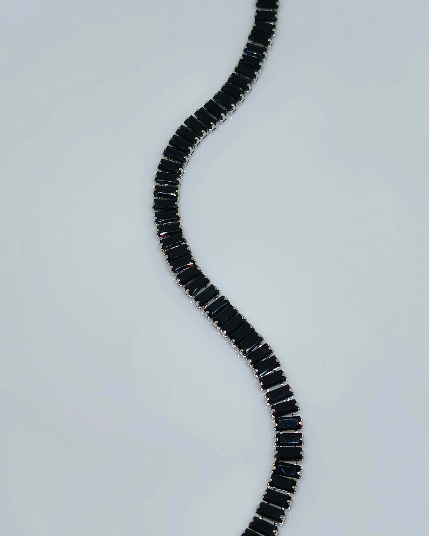 Midnight black tennis bracelet