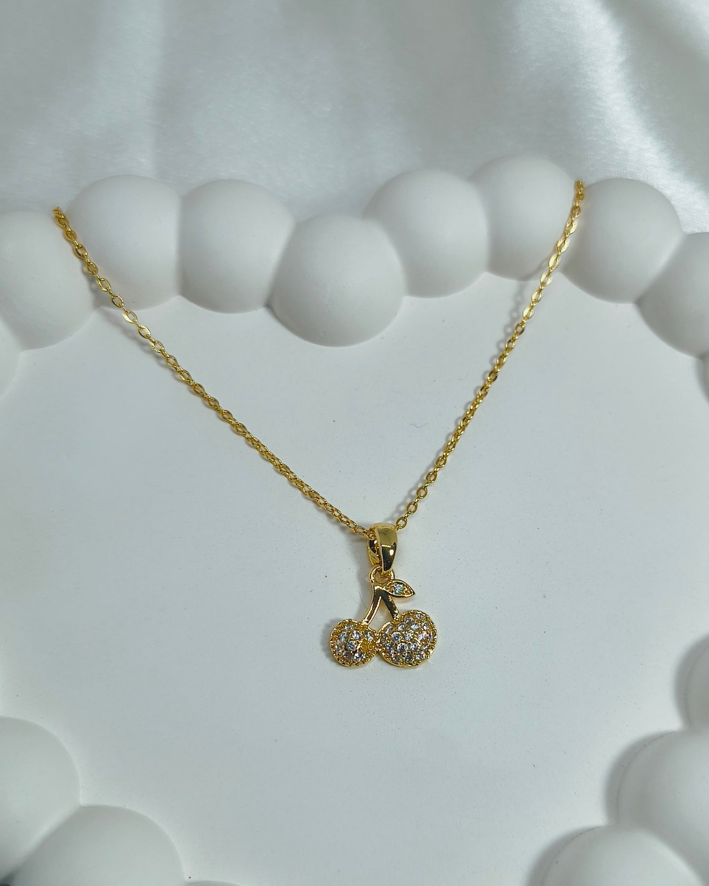 Cherry Spark Pendant Necklace