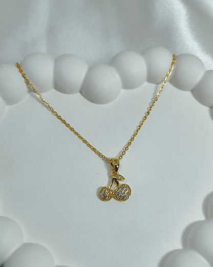 Cherry Spark Pendant Necklace