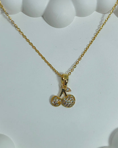 Cherry Spark Pendant Necklace
