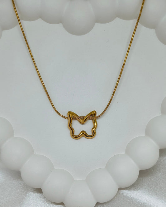 Minimal Butterfly Charm Necklace