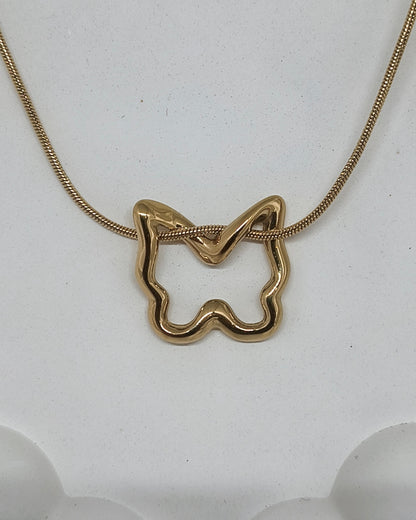 Minimal Butterfly Charm Necklace