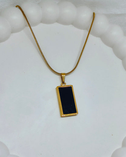 Modern pearl bar reversible necklace