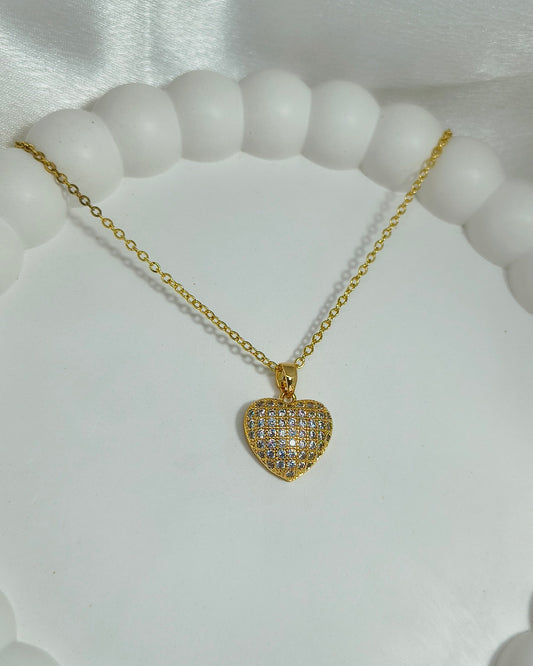Crystal Heart Pendant Necklace