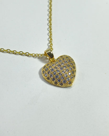 Crystal Heart Pendant Necklace