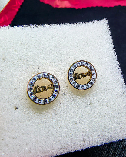 Forever love mini stud earrings