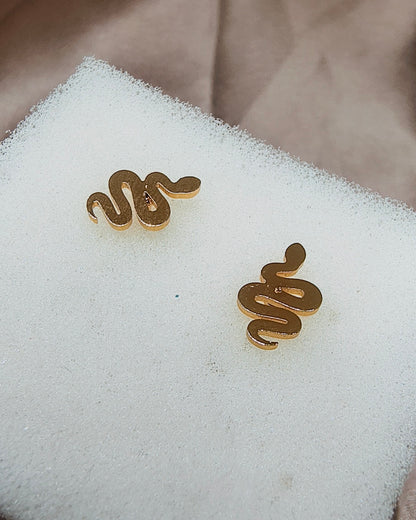 Mystic snake pendant and stud set