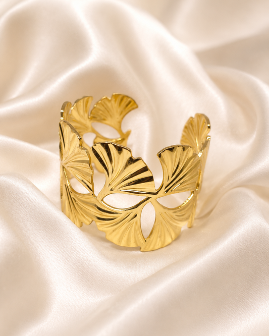 Artistic Leaf Cuff Bracelet