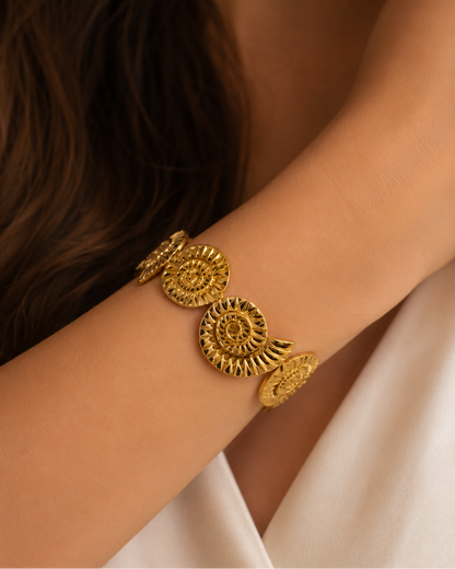 Bloom statement cuff bracelet