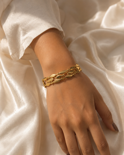 Ocean Wave Fish Cuff Bracelet