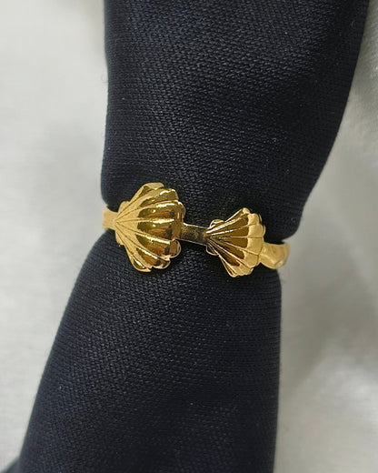 Mermaid bow wrap adjustable ring