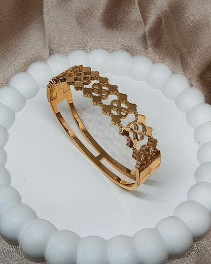 Infinity charm kada bracelet