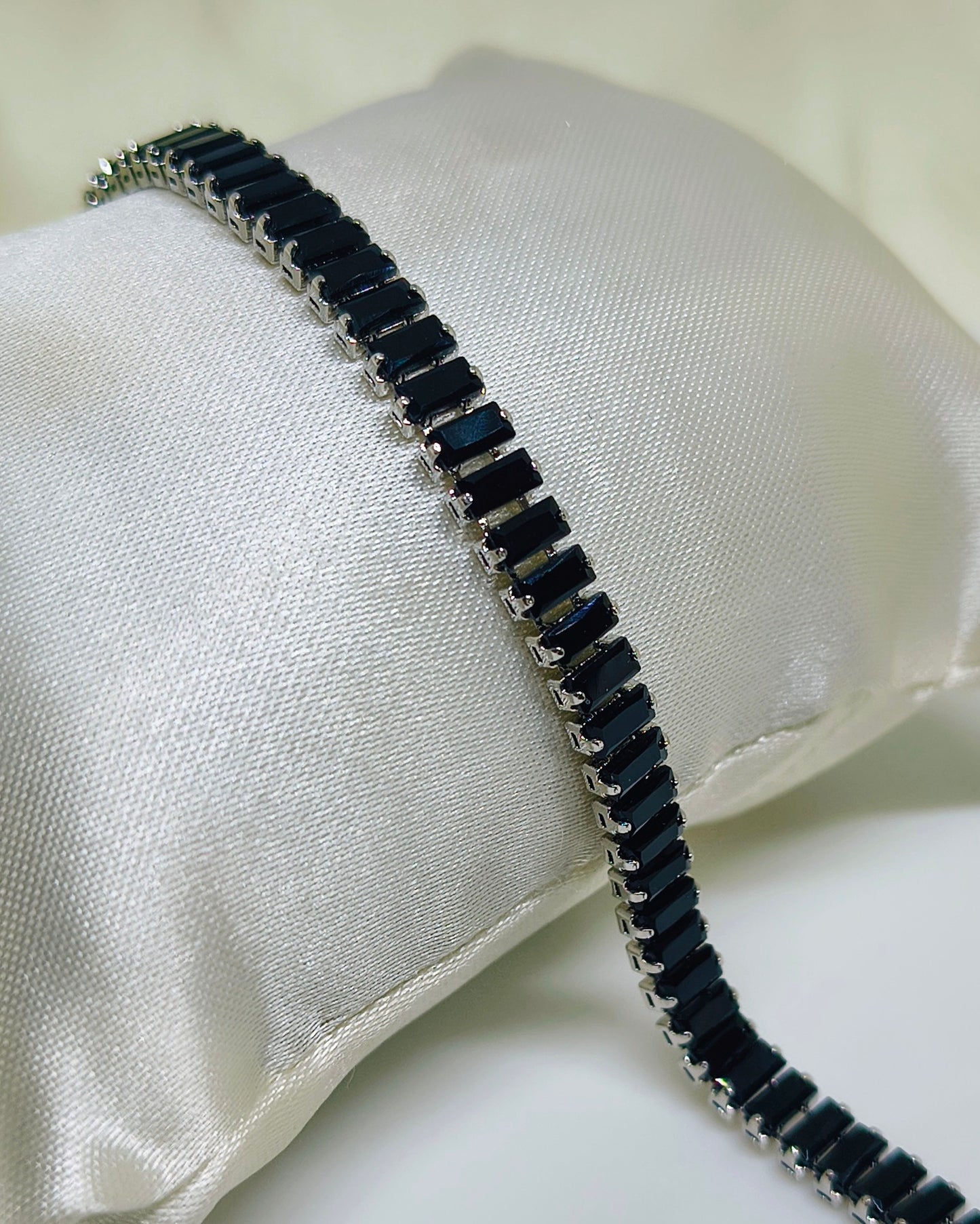 Midnight black tennis bracelet