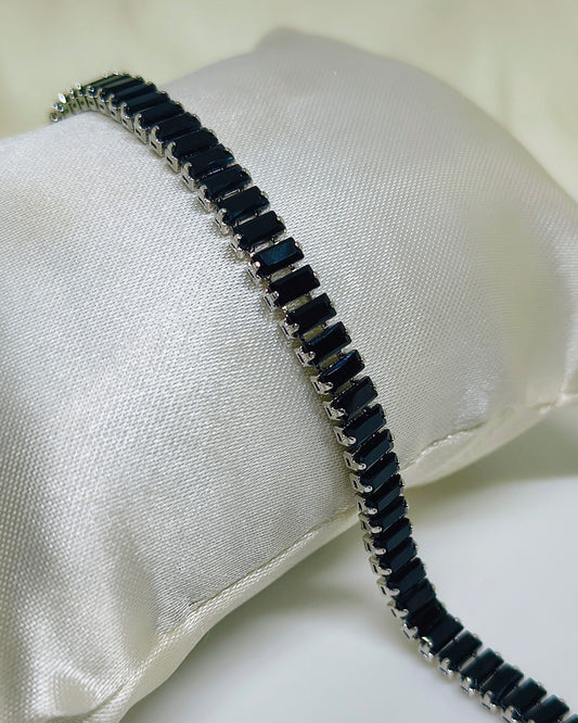 Midnight black tennis bracelet