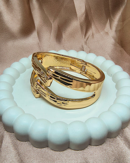 Twisted tide statement kada bracelet