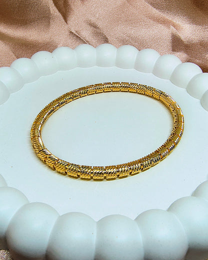 Royal rope textured kada bracelet