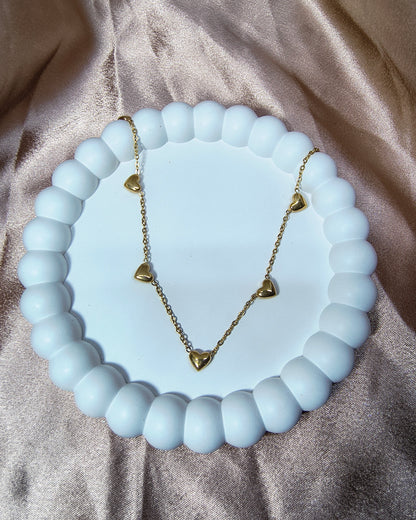Love heart chain necklace