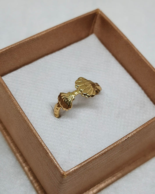 Mermaid bow wrap adjustable ring