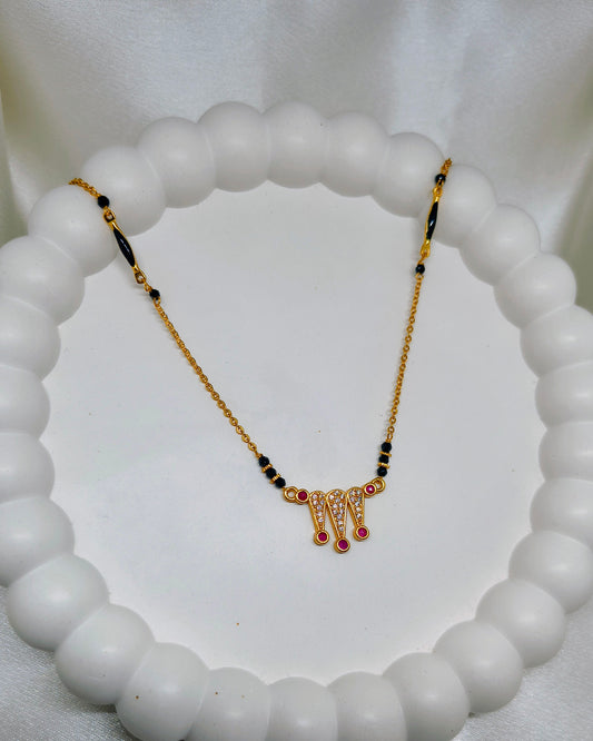 Radiant W pendant mangalsutra