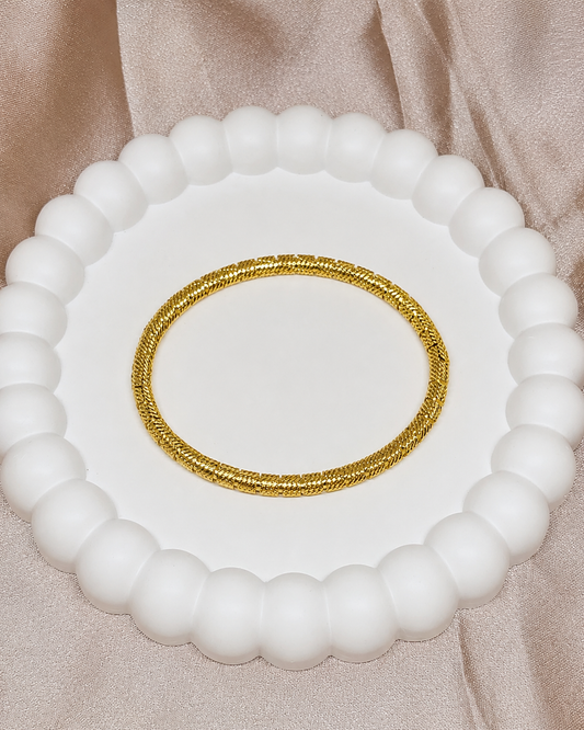 Royal rope textured kada bracelet