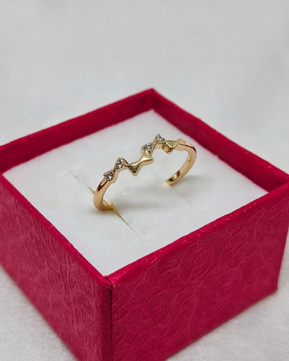 Bow bliss adjustable ring