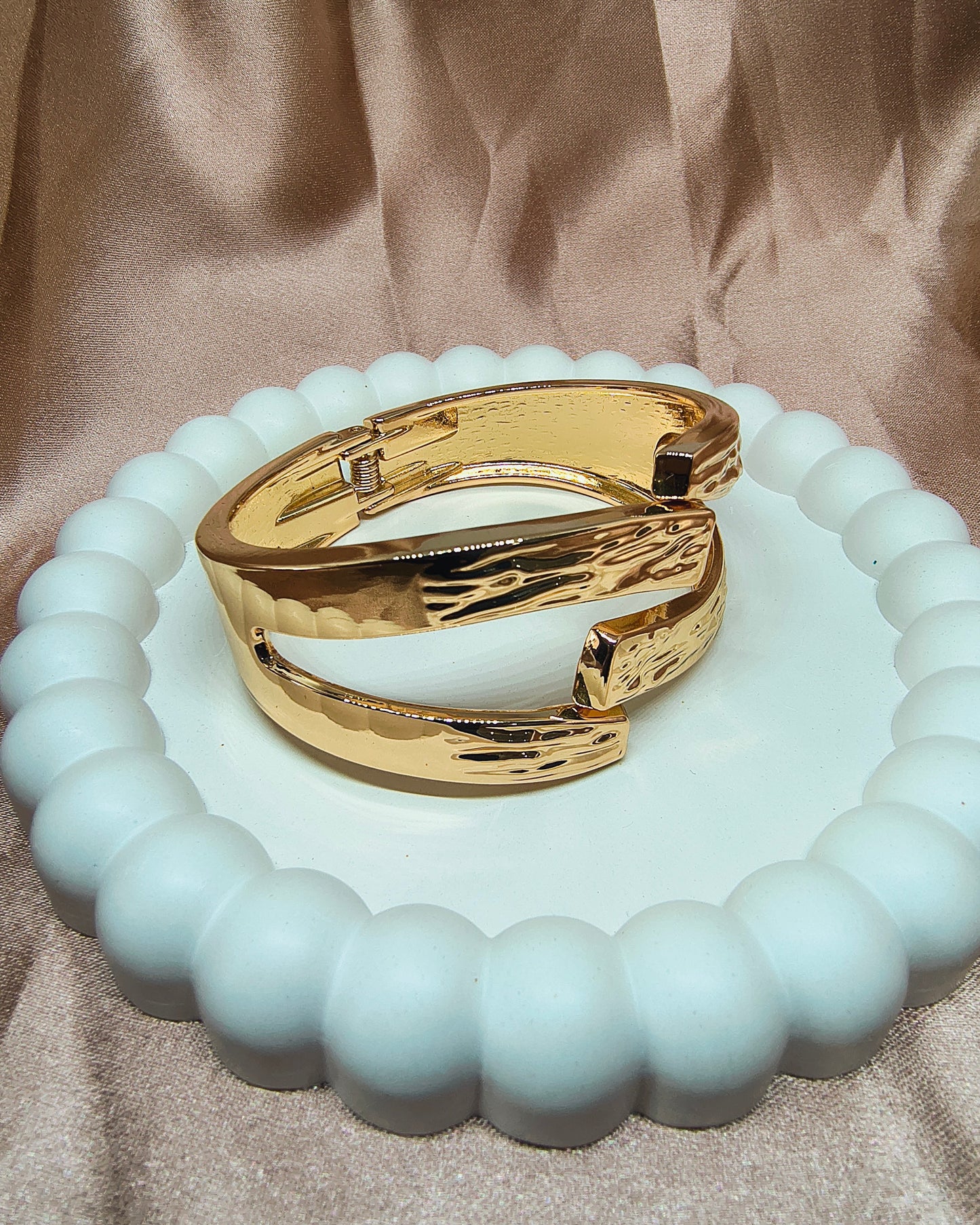 Twisted tide statement kada bracelet