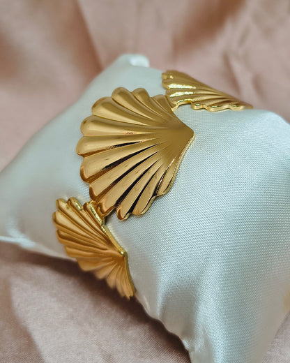 Aurelia seashell cuff bracelet