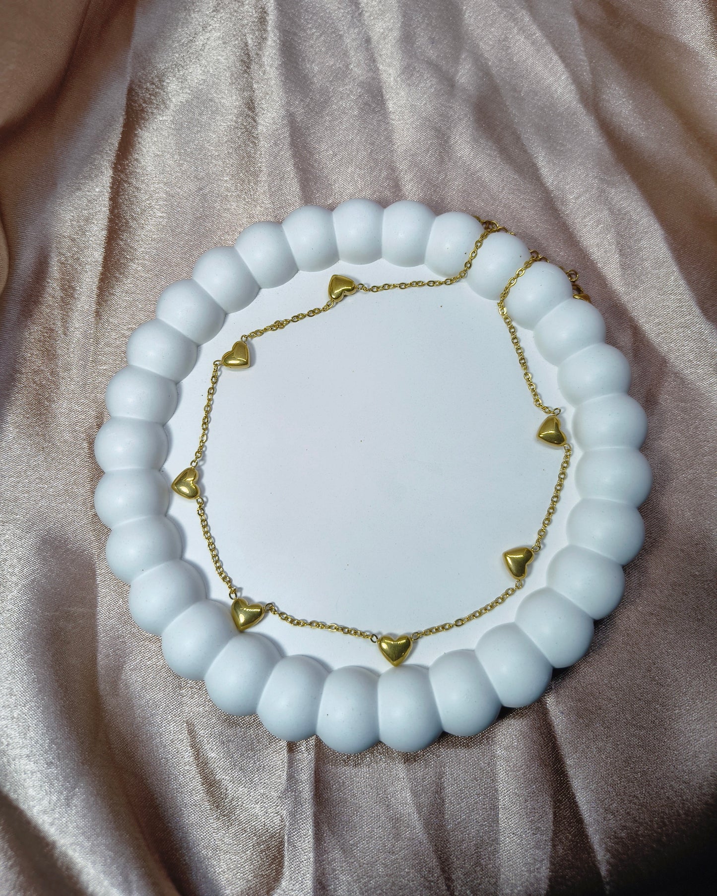 Love heart chain necklace