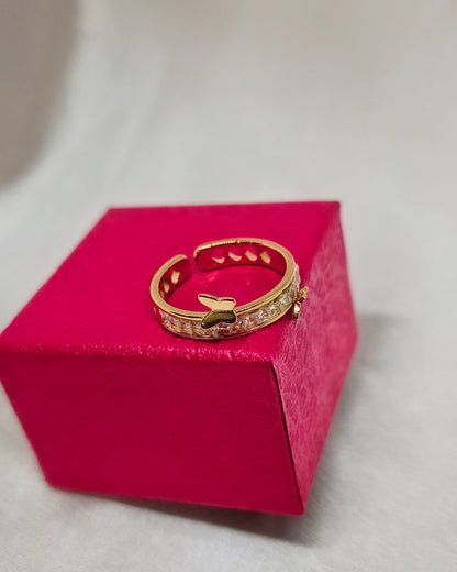 Butterfly spark adjustable ring