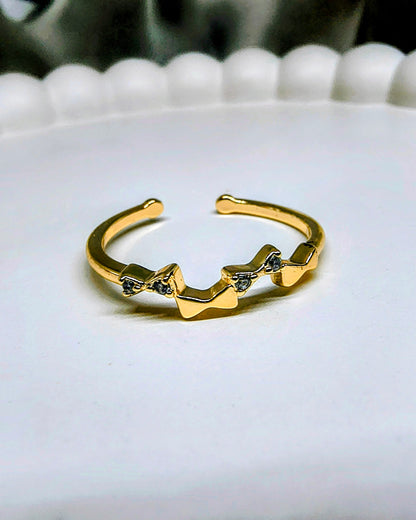 Bow bliss adjustable ring