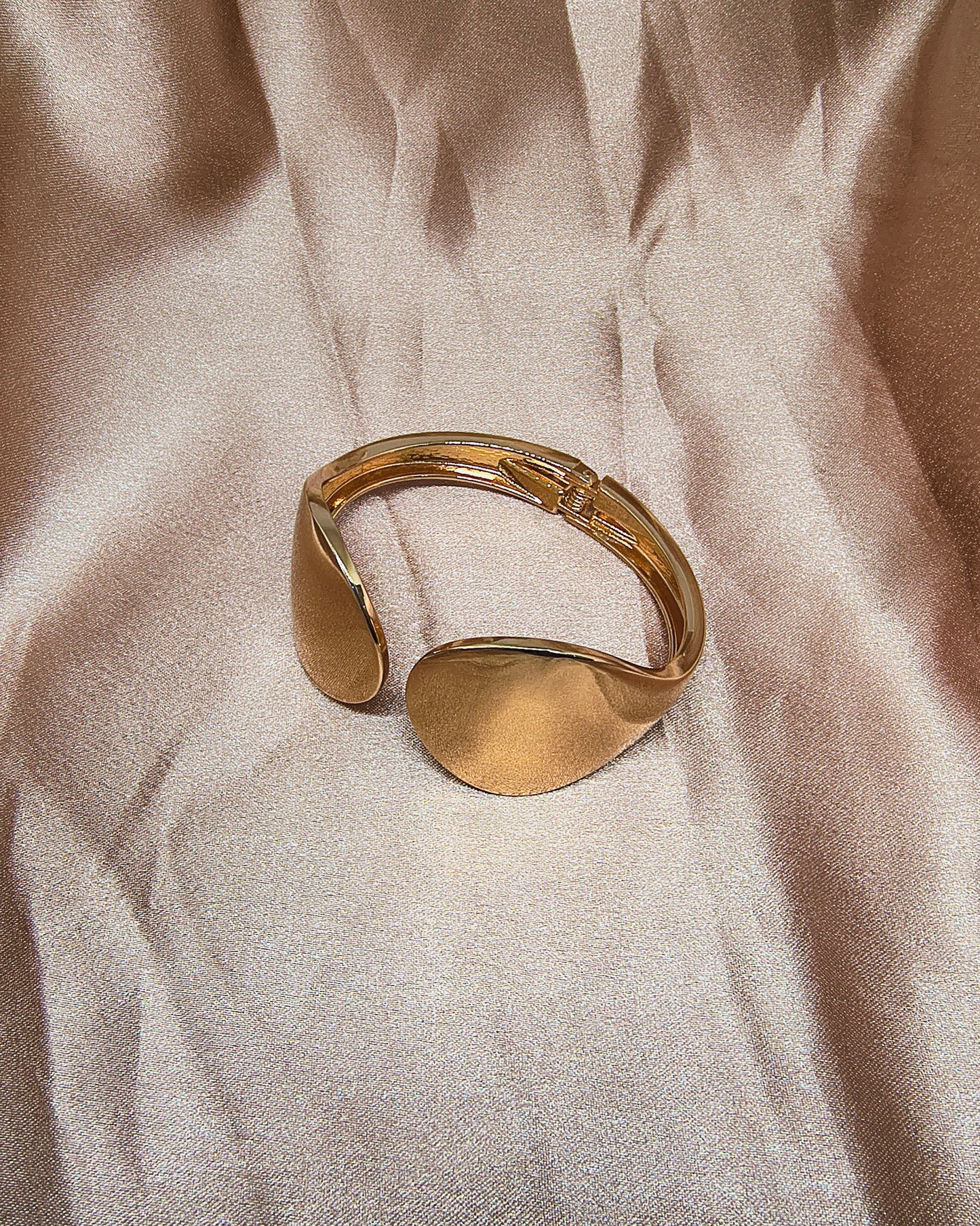 Luna petal open cuff bracelet